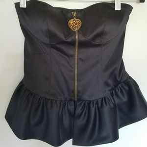 Betsey Johnson Satin Corset